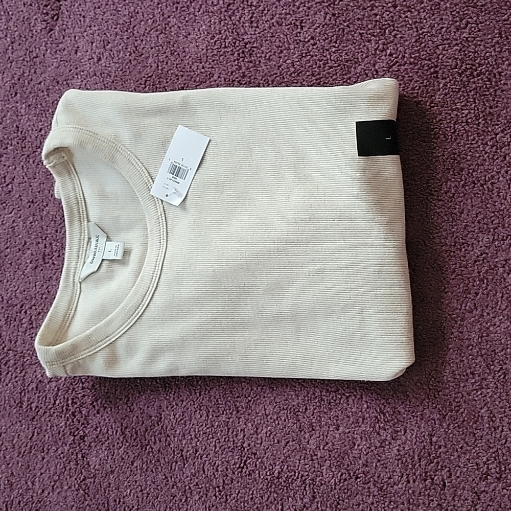 Banana Republic Factory Ribbed Above-hip T-shirt Size  L